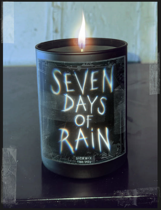 SEVEN DAYS OF RAIN candle